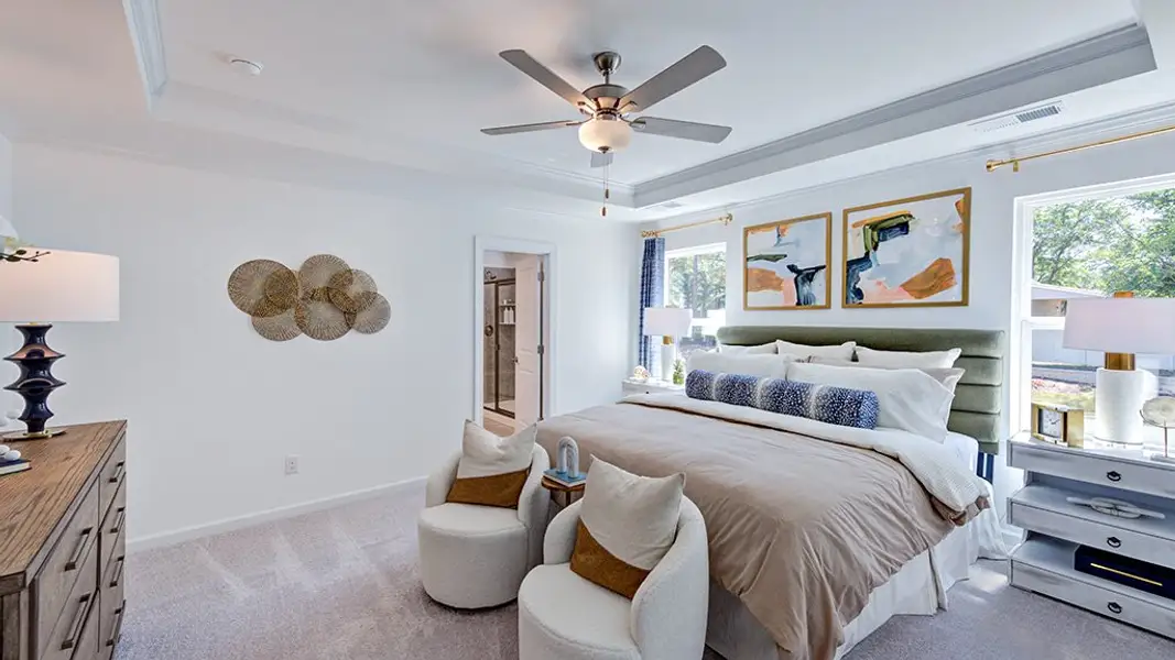 Furnished interior view inside a new home in Hickory Grove, Sanford (Image 4). Furnished interior view inside a new home in Hickory Grove, Sanford (Image 4).