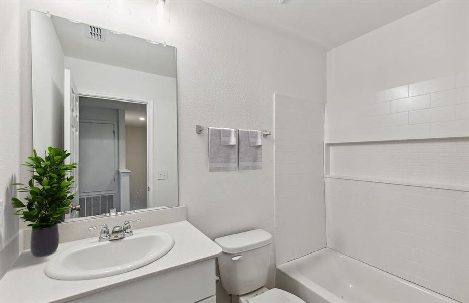 *Virtual Representation - Spacious secondary bathroom *Virtual Representation - Spacious secondary bathroom