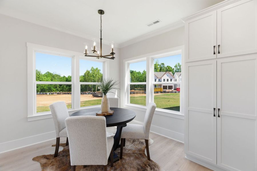 Furnished interior view inside a new home in Parc Northwest, Elon (Image 12). Furnished interior view inside a new home in Parc Northwest, Elon (Image 12).