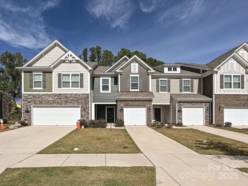 Front exterior of a new home in , Matthews, NC, highlighting curb appeal (Image 2).