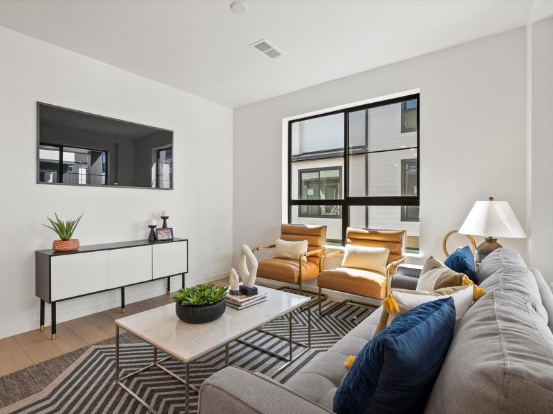 Furnished interior view inside a new home in The Hub at Virginia Village, Denver (Image 14).