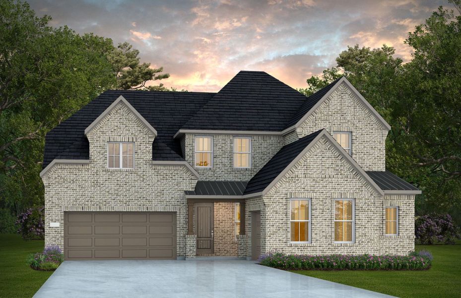 Representative exterior photo of a completed home built from the Gillett by Pulte Homes in Blue Creek Trails, Richmond, TX (Image 2). Representative exterior photo of a completed home built from the Gillett by Pulte Homes in Blue Creek Trails, Richmond, TX (Image 2).