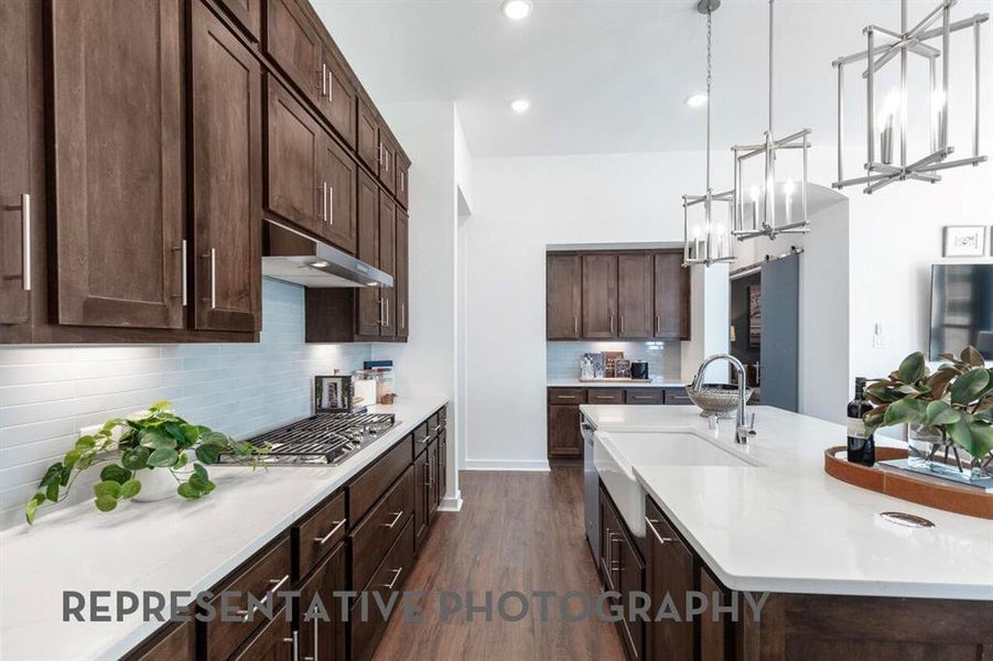 Furnished interior view inside a new home in Landmark, Denton (Image 9).