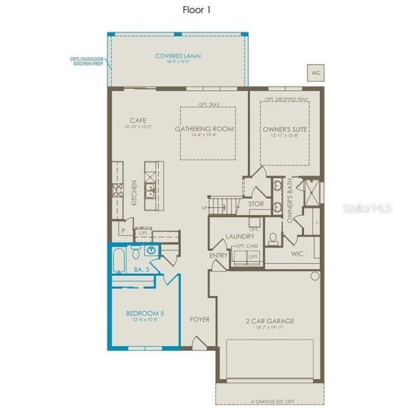 2D floor plan layout of this home in Sunrise Estates, West Melbourne, FL (Image 2). 2D floor plan layout of this home in Sunrise Estates, West Melbourne, FL (Image 2).