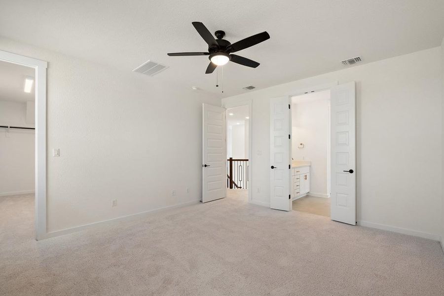 Spacious, unfurnished interior of a new home in Terrace Collection at Lariat, Liberty Hill (Image 27). Spacious, unfurnished interior of a new home in Terrace Collection at Lariat, Liberty Hill (Image 27).