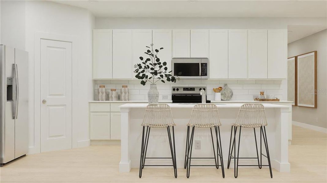 Furnished interior view inside a new home in , Kissimmee (Image 24).