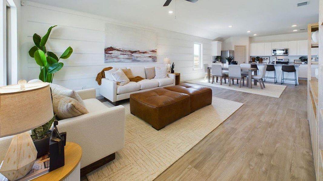 Representative furnished interior of a home built from the The Gaven by D.R. Horton in Overlook West, Wolfforth (Image 6). Representative furnished interior of a home built from the The Gaven by D.R. Horton in Overlook West, Wolfforth (Image 6).