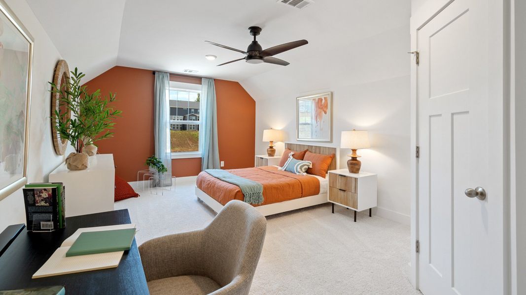 Representative furnished interior of a home built from the Parker by DRB Homes in Harrier Point, Woodruff (Image 12).