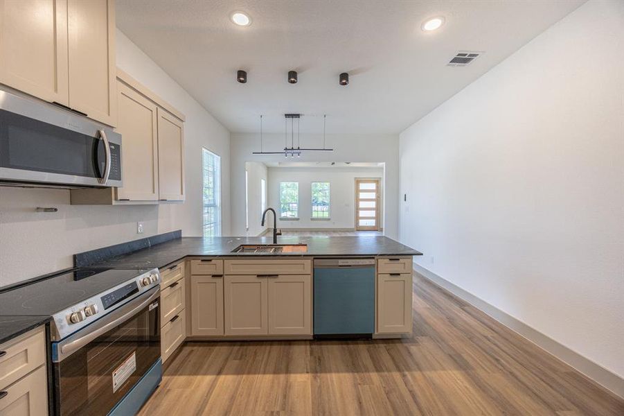 Furnished interior view inside a new home in , Fort Worth (Image 8). Furnished interior view inside a new home in , Fort Worth (Image 8).