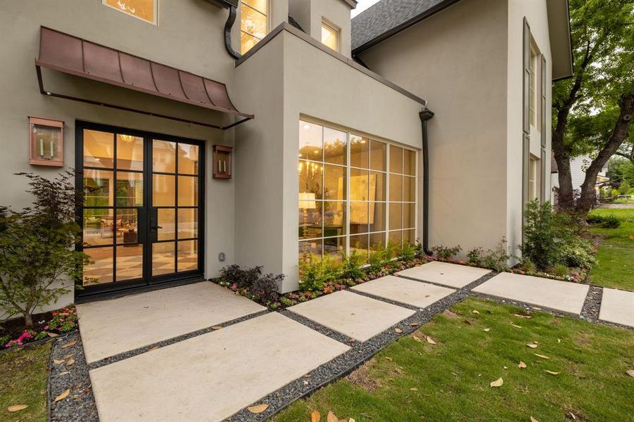 Exterior details and patio area of a home in , Dallas (Image 21). Exterior details and patio area of a home in , Dallas (Image 21).