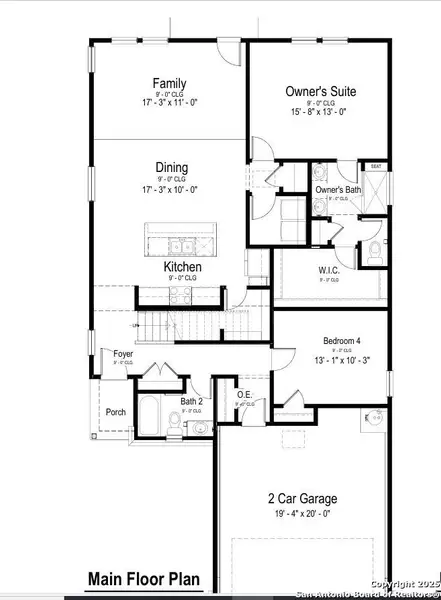 2D floor plan layout of this home in August Fields, New Braunfels, TX (Image 3). 2D floor plan layout of this home in August Fields, New Braunfels, TX (Image 3).