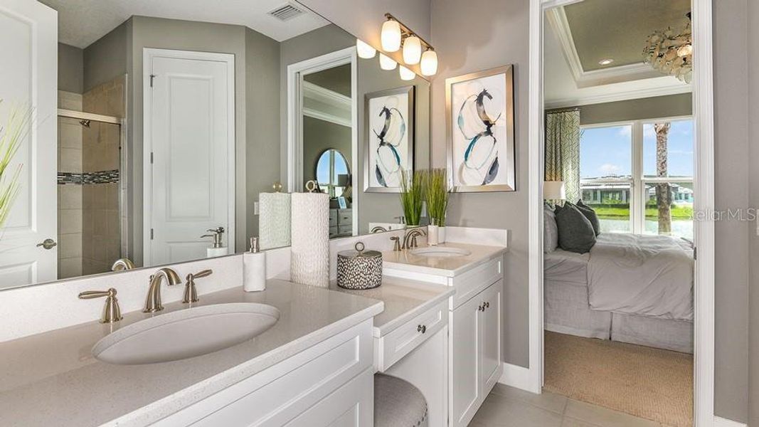 Furnished interior view inside a new home in Esplanade at Skye Ranch, Sarasota (Image 5). Furnished interior view inside a new home in Esplanade at Skye Ranch, Sarasota (Image 5).