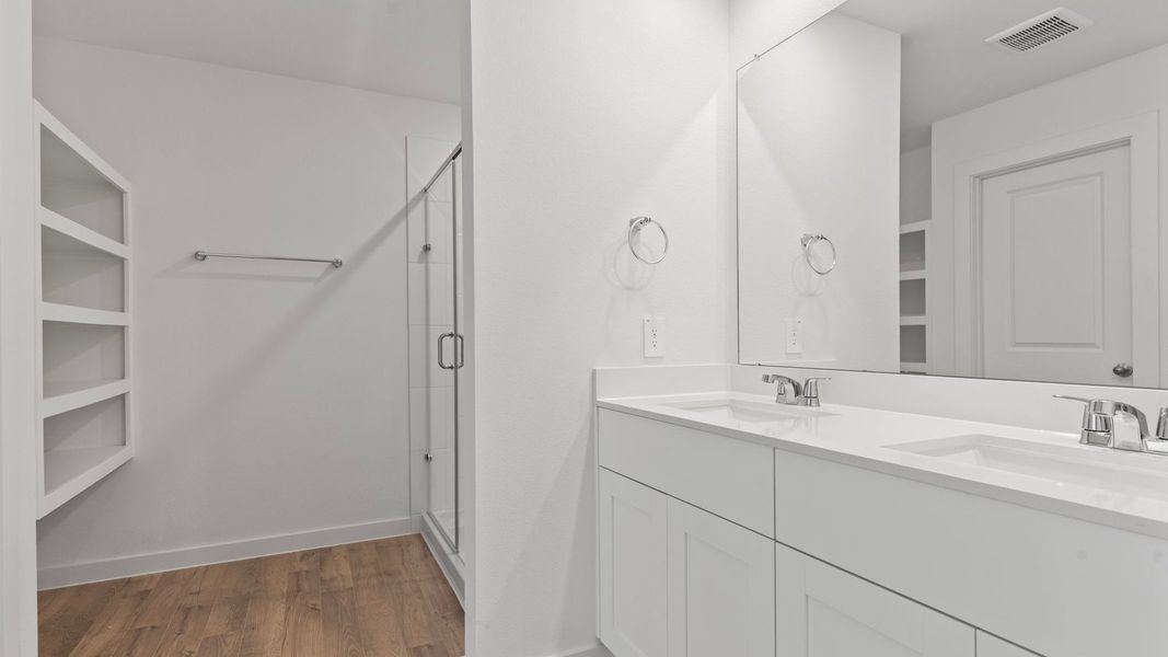 Furnished interior view inside a new home in Villarosa at Tamarron, Katy (Image 27).