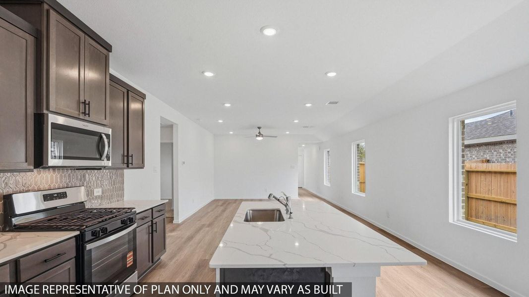 Furnished interior view inside a new home in Cypress Green, Tomball (Image 4).