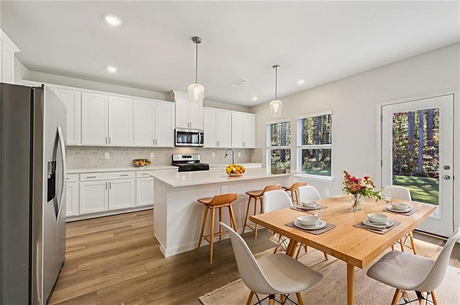Furnished interior view inside a new home in The Oaks at Dawson, Dawsonville (Image 7).