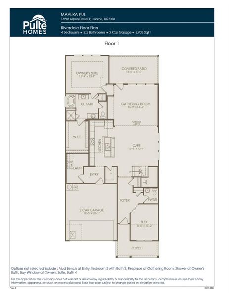 2D floor plan layout of this home in Mavera, Conroe, TX (Image 2). 2D floor plan layout of this home in Mavera, Conroe, TX (Image 2).