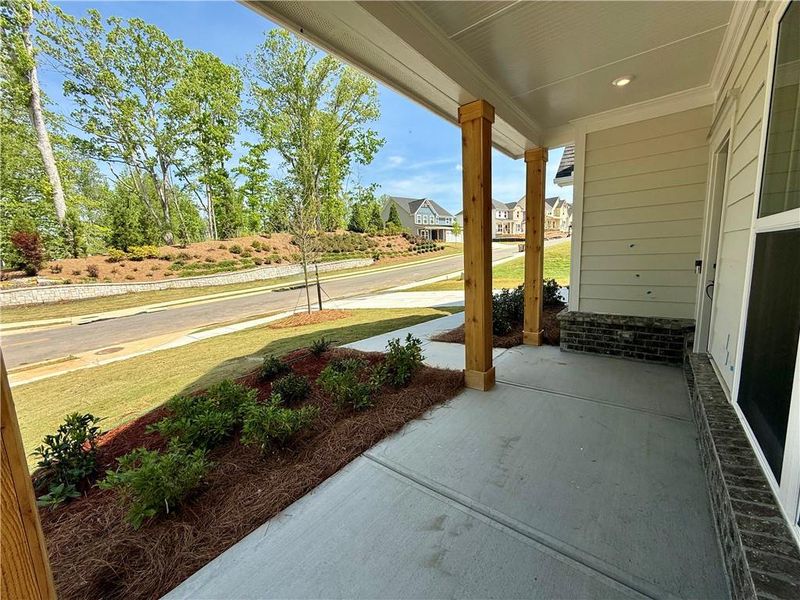 Exterior details and patio area of a home in Berkeley Mill, Cumming (Image 3).