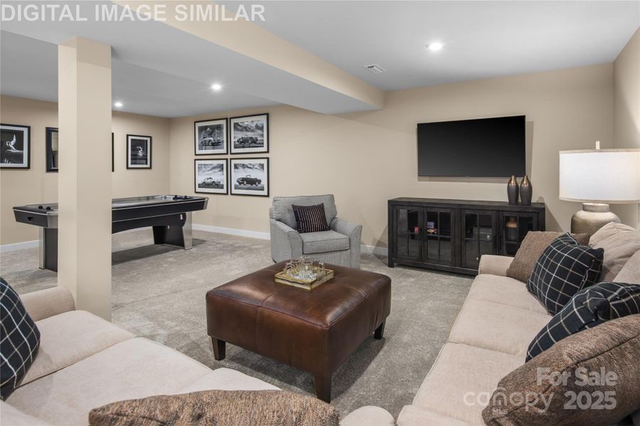 Basement.  Illustrative purposes only