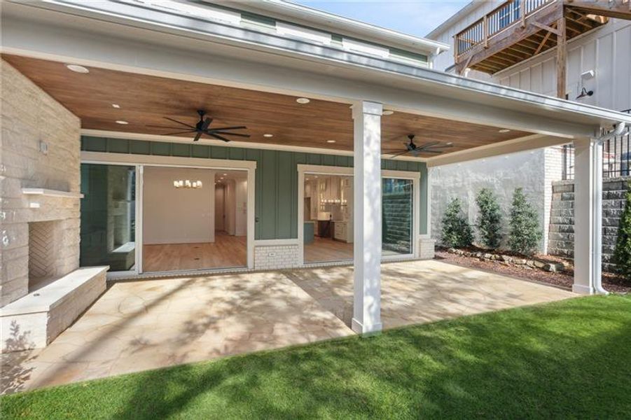 Exterior details and patio area of a home in , Marietta (Image 28).
