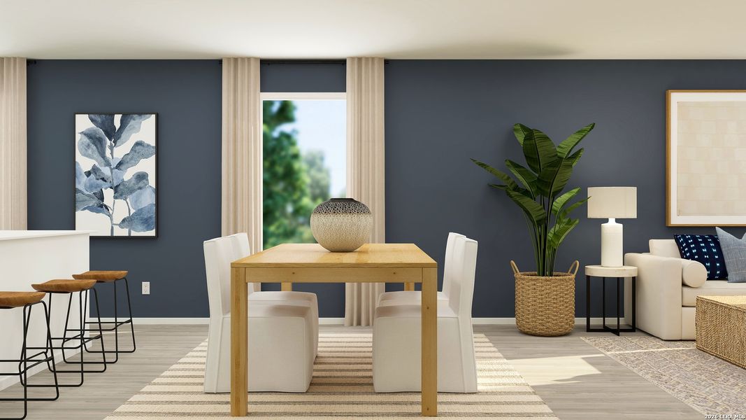 Furnished interior view inside a new home in Tres Laurels, San Antonio (Image 8).