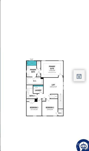 2D floor plan layout of this home in Bratton Pointe, Rock Hill, SC (Image 3). 2D floor plan layout of this home in Bratton Pointe, Rock Hill, SC (Image 3).