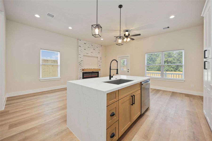 Furnished interior view inside a new home in , Houston (Image 6). Furnished interior view inside a new home in , Houston (Image 6).