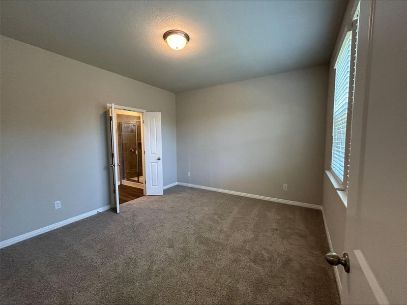 Spare room featuring carpet and baseboards Spare room featuring carpet and baseboards
