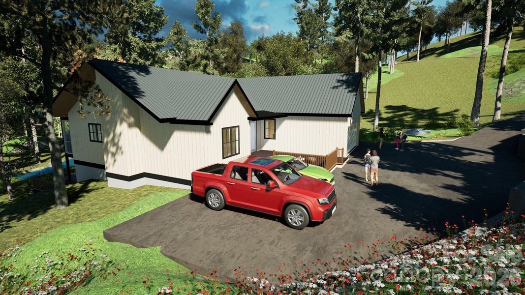 Exterior details and patio area of a home in , Saluda (Image 4).