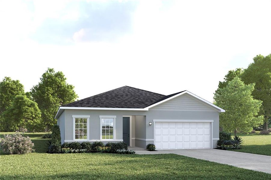 Front exterior of a new home in Copperleaf, Ocala, FL, highlighting curb appeal (Image 1). Front exterior of a new home in Copperleaf, Ocala, FL, highlighting curb appeal (Image 1).