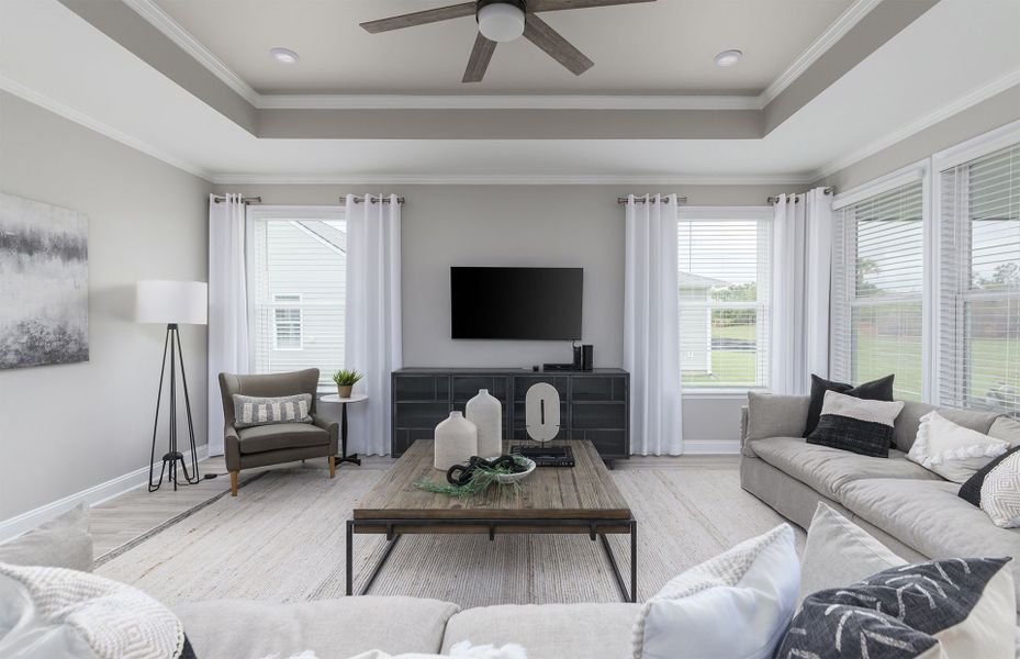 Representative furnished interior of a home built from the Mystique by Pulte Homes in Forestwood, Longs (Image 10).