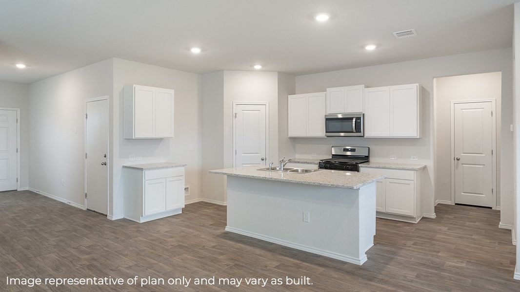 Furnished interior view inside a new home in Hunters Ranch, San Antonio (Image 5).