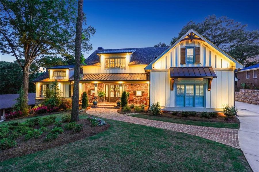 Front exterior of a new home in , Cumming, GA, highlighting curb appeal (Image 19). Front exterior of a new home in , Cumming, GA, highlighting curb appeal (Image 19).