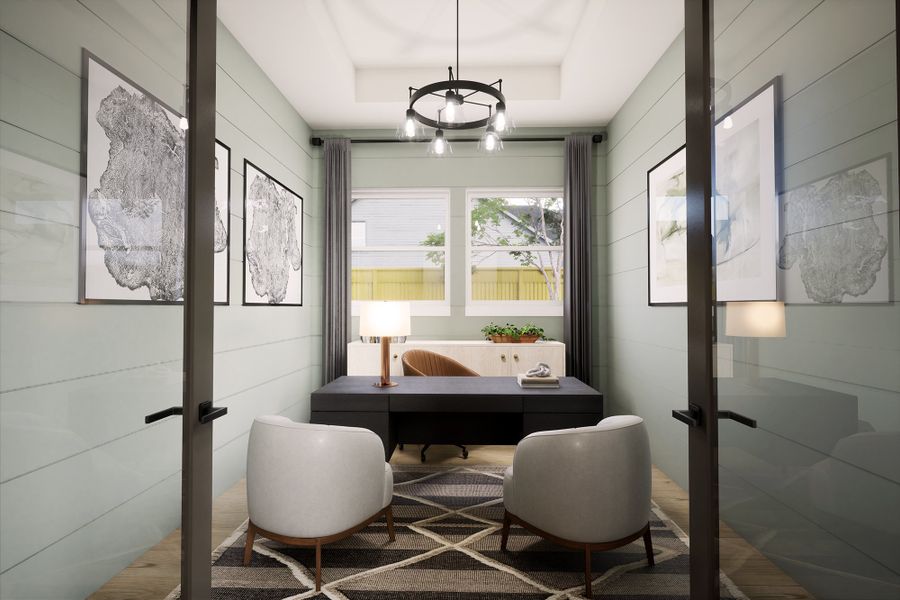 Representative furnished interior of a home built from the The Jasmine by David Weekley Homes in Ridgeline, McKinney (Image 4). Representative furnished interior of a home built from the The Jasmine by David Weekley Homes in Ridgeline, McKinney (Image 4).