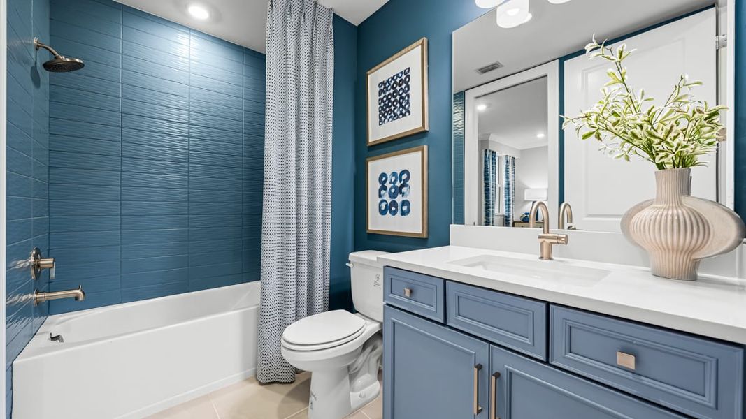 Furnished interior view inside a new home in Esplanade by the Islands Coach Homes, Naples (Image 15).