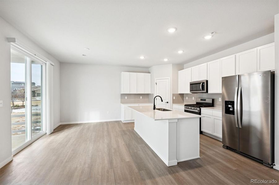 Furnished interior view inside a new home in Coyote Creek, Fort Lupton (Image 10).