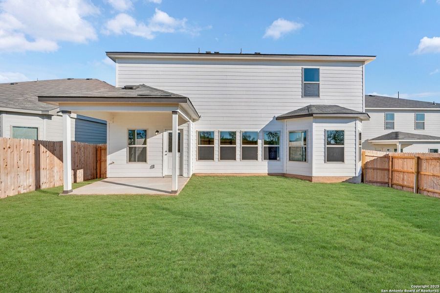 Exterior details and patio area of a home in Paloma Park, Converse (Image 3). Exterior details and patio area of a home in Paloma Park, Converse (Image 3).