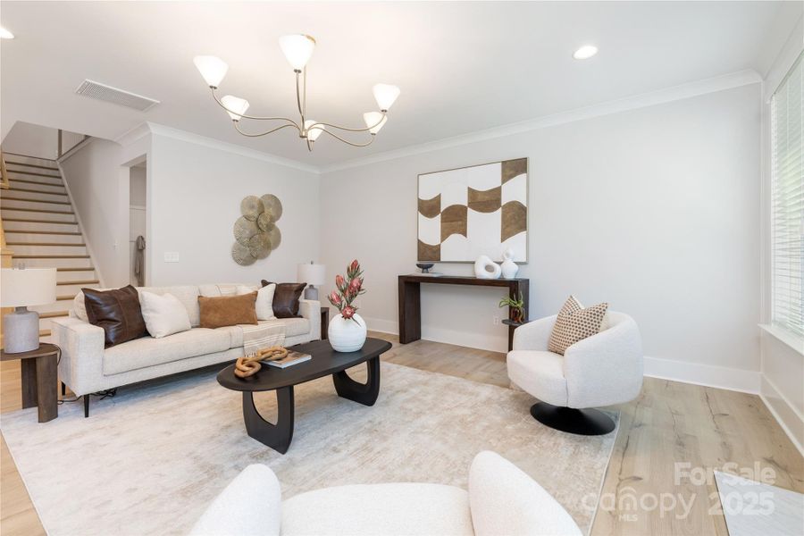 Furnished interior view inside a new home in , Charlotte (Image 16).