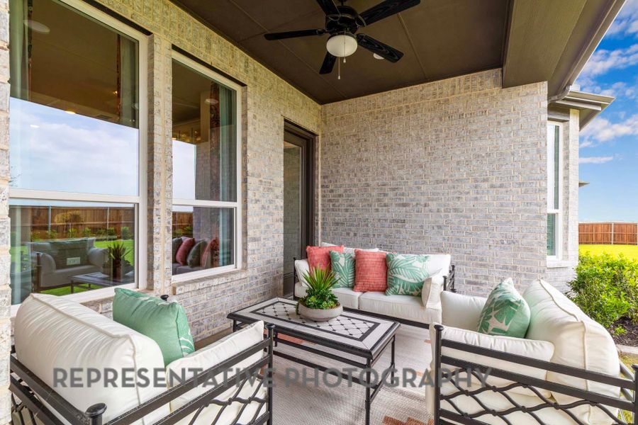 Furnished interior view inside a new home in Palmera Ridge: 80ft. lots, Leander (Image 11). Furnished interior view inside a new home in Palmera Ridge: 80ft. lots, Leander (Image 11).