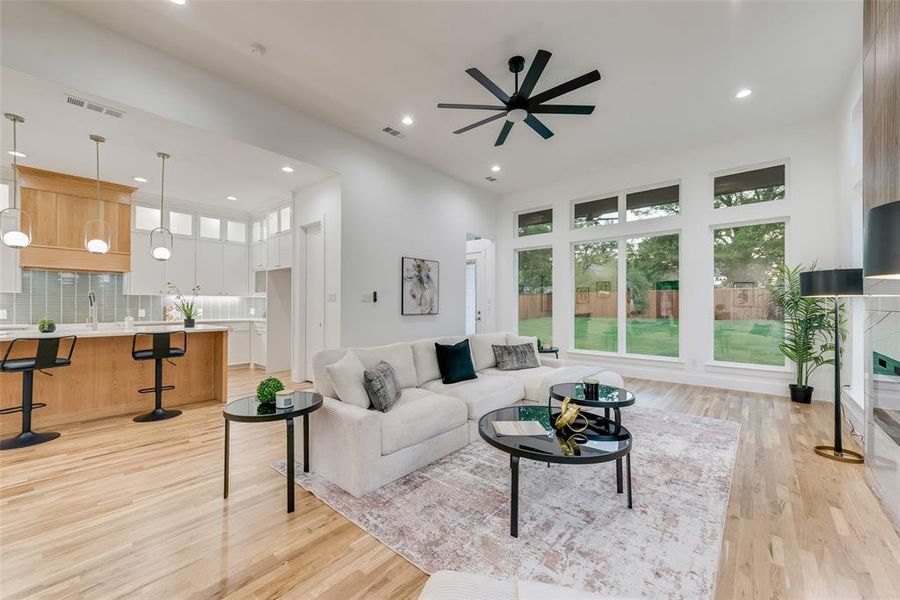 Furnished interior view inside a new home in , Dallas (Image 37).