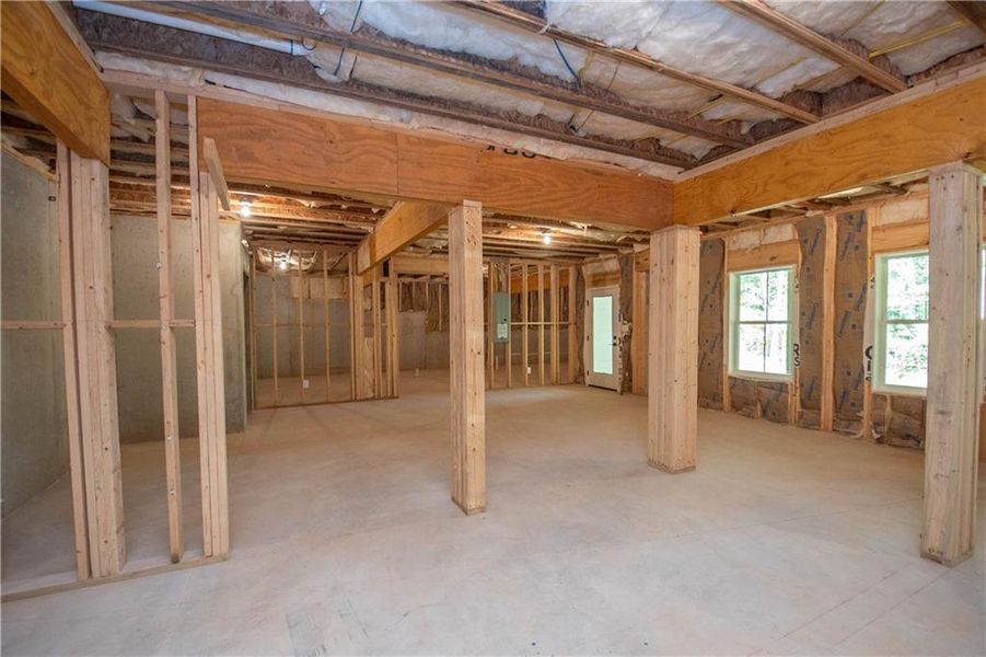 In-progress construction of a new home in , Fayetteville, GA (Image 42).