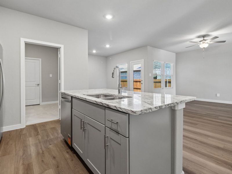 Furnished interior view inside a new home in Cibolo Hills West - Spring Series, Fort Worth (Image 8).