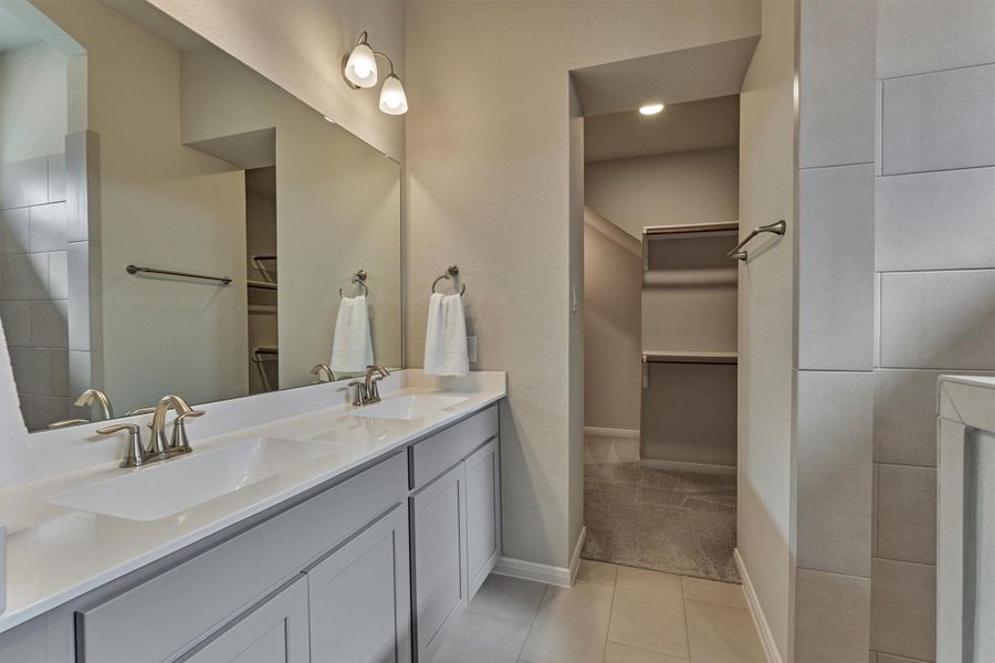 Furnished interior view inside a new home in The Highlands - Grove Collection, Porter (Image 10).