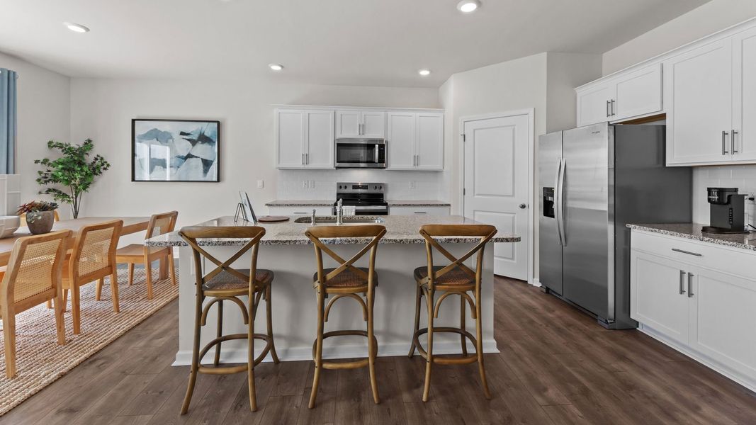 Furnished interior view inside a new home in Ridgewood Farms, Winterville (Image 11).