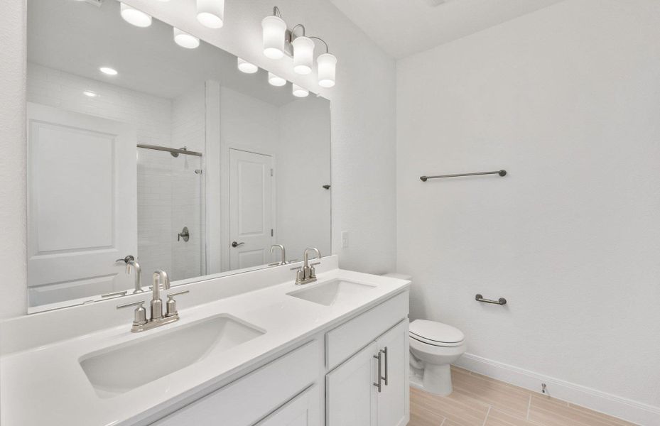 Furnished interior view inside a new home in Patterson Ranch, Georgetown (Image 10). Furnished interior view inside a new home in Patterson Ranch, Georgetown (Image 10).