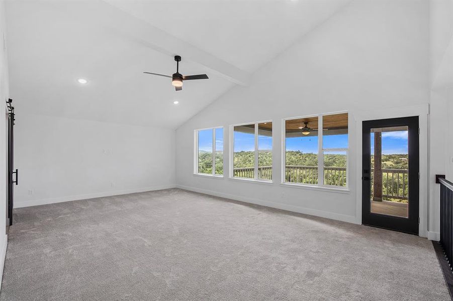 Loft Access to 2nd Story Balcony