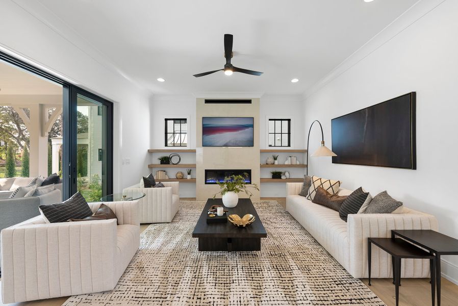 Representative furnished interior of a home built from the Grace by Homes by Dickerson in The Founding at Blue Ridge, Raleigh (Image 11).