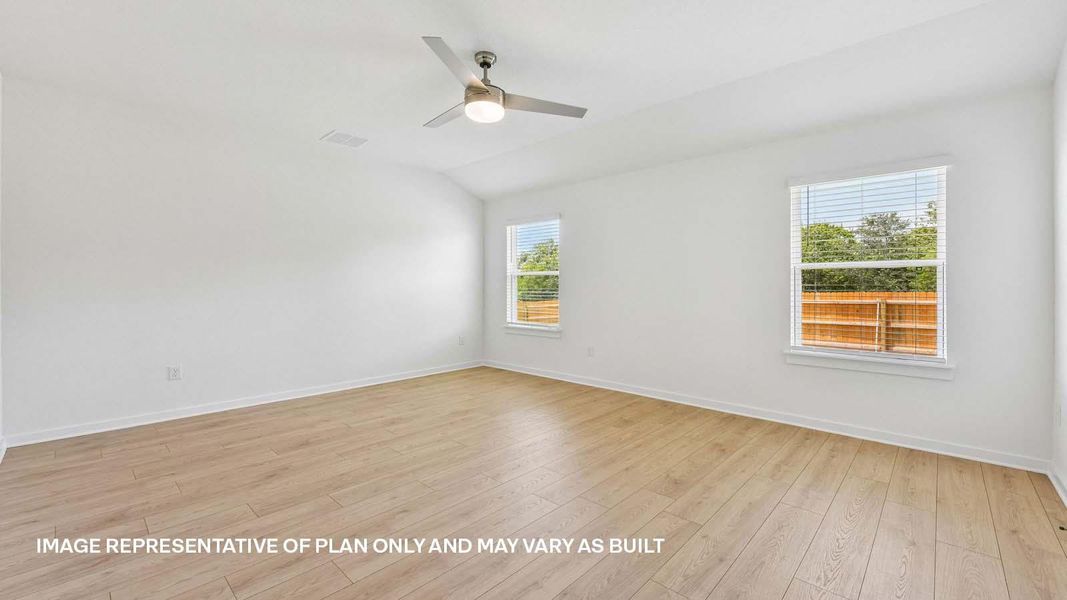 Spacious, unfurnished interior of a new home in Trails at Wildhorse, Austin (Image 13).