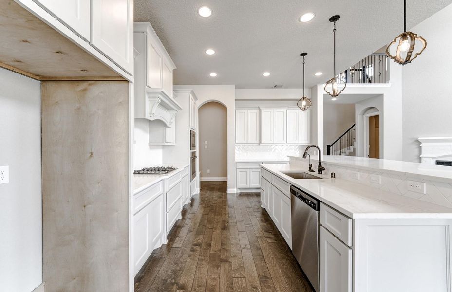 Furnished interior view inside a new home in Bridgeland 60′, Cypress (Image 9).
