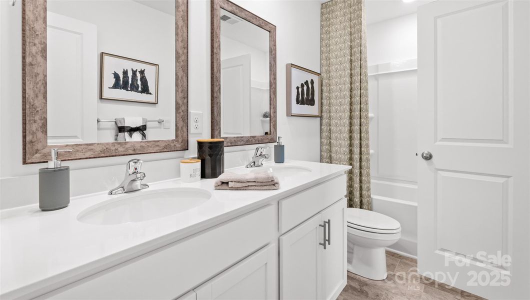 Furnished interior view inside a new home in Secrest Commons, Monroe (Image 16).