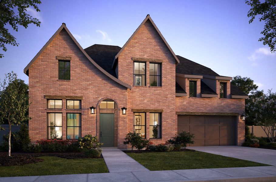 Representative exterior photo of a completed home built from the Madison II by Southgate Homes in Painted Tree 60' Series, McKinney, TX (Image 21).